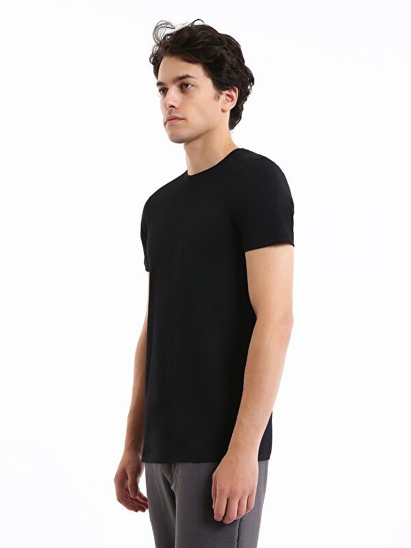 Moudda LC Waikiki - T-shirt basique à col rond et manches courtes pour Hommes - Tunisie 4