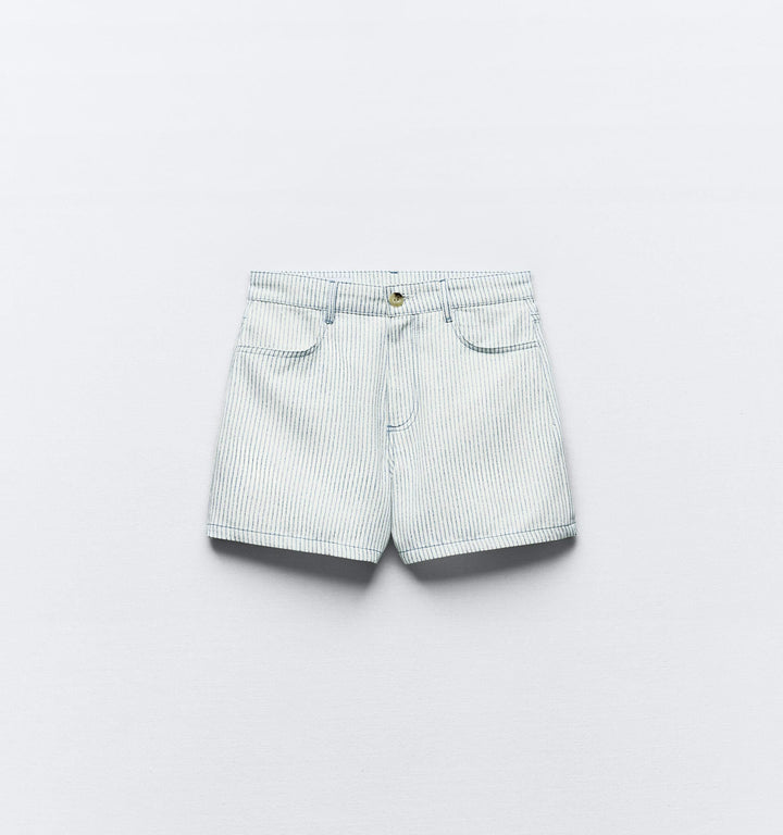 Moudda ZARA - Short rayé imprimé, 5 poches – ensemble coordonné - Tunisie 1