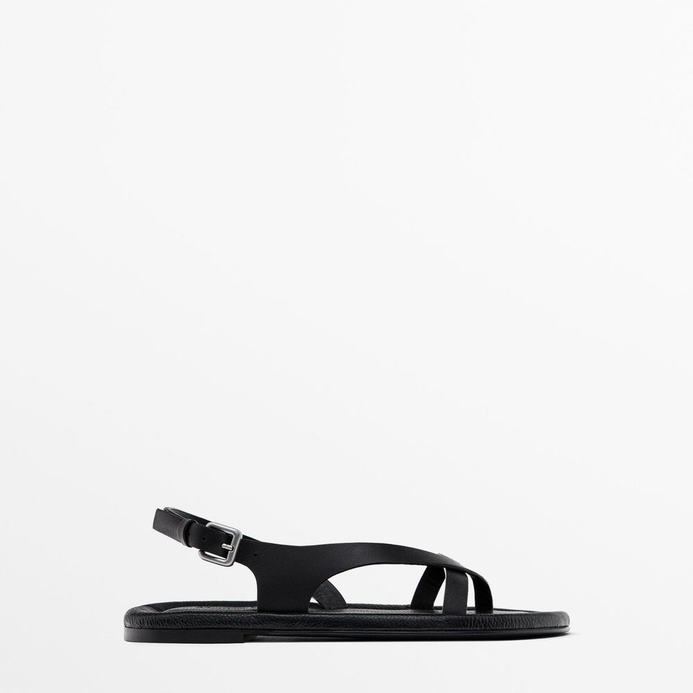 Moudda Massimo Dutti - Sandales plates matelassées - Tunisie 2