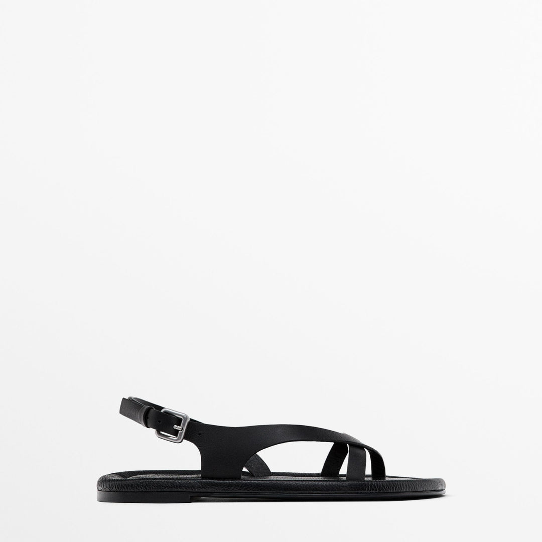 Moudda Massimo Dutti - Sandales plates matelassées - Tunisie 2
