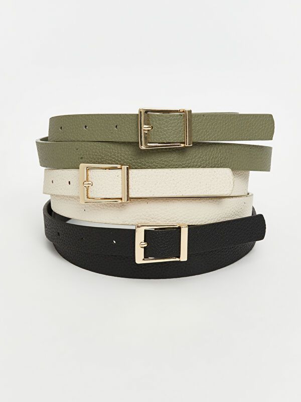 Moudda LC Waikiki - Ceintures et bretelles Femme Kaki clair - Tunisie 1