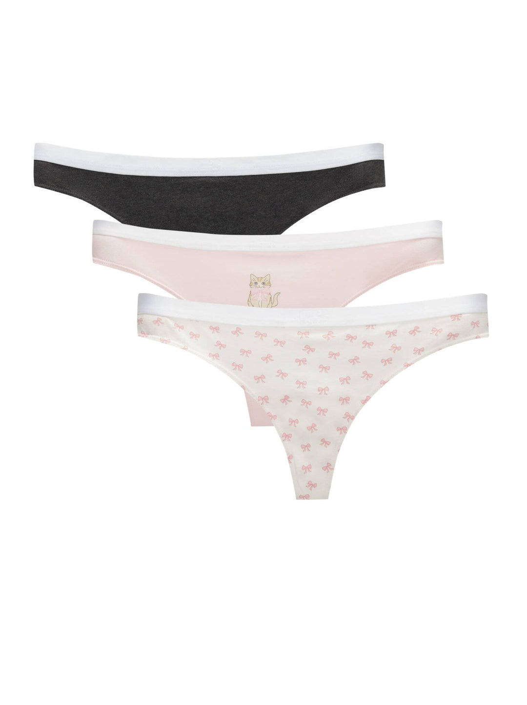 Moudda PULL & BEAR - Pack 3 Tangas - Nœuds & Chats - Tunisie 1