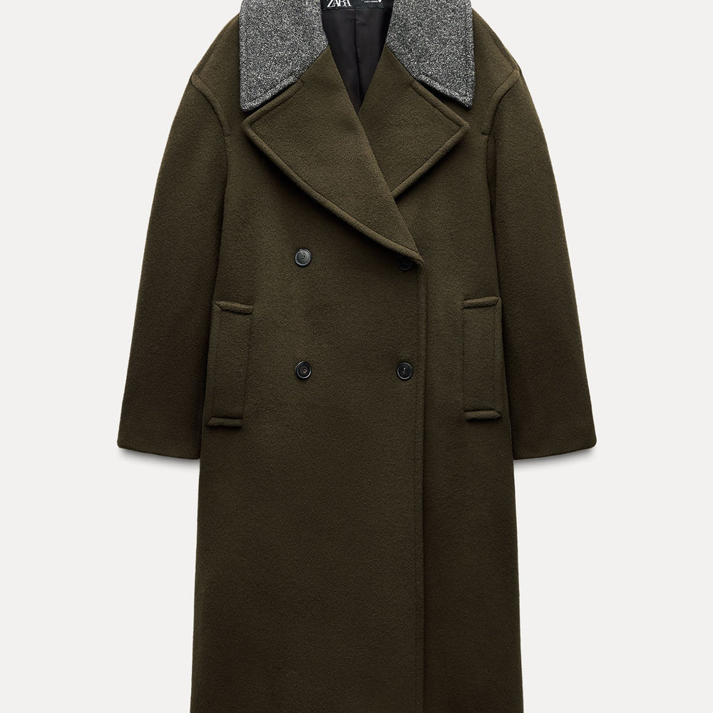 Moudda ZARA - Manteau Croisé à Revers Contrastés - Tunisie 2