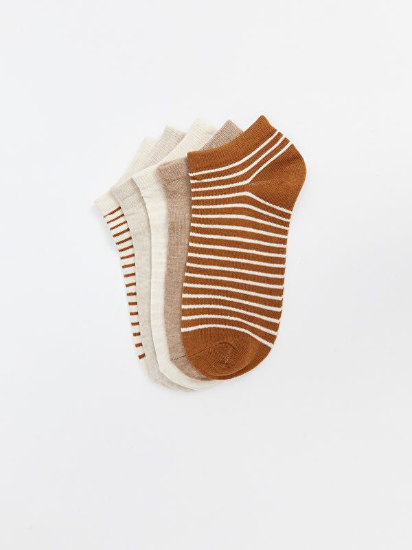 Moudda LC Waikiki - Chaussettes pour sneakers Femme Brun clair - Tunisie 2