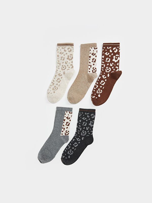 Moudda LC Waikiki - Chaussettes courtes Femme Mélange beige - Tunisie 1
