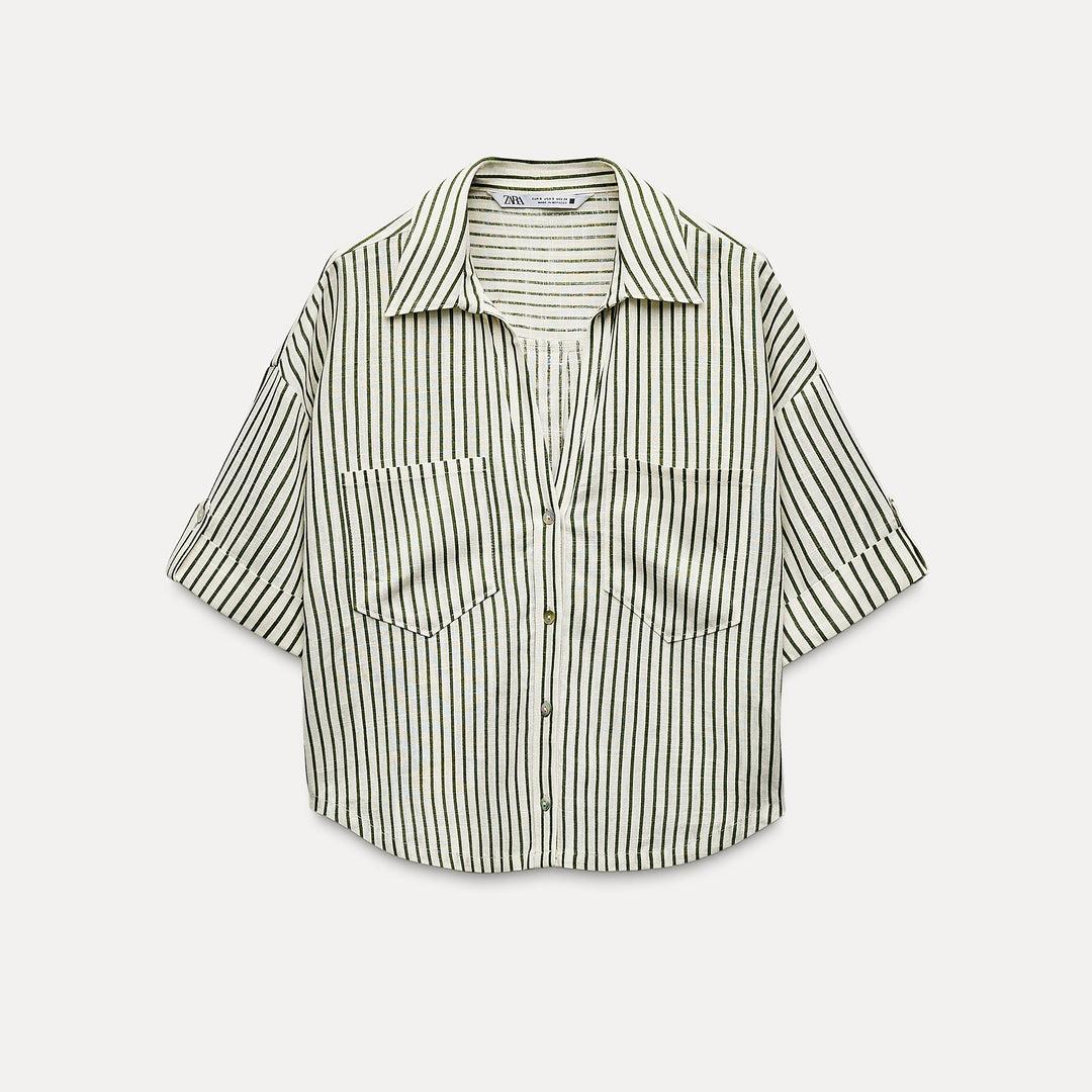 Moudda ZARA - Chemise en Lin Manches Courtes - Tunisie 2