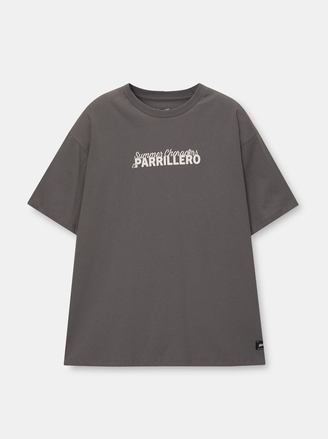 Moudda PULL & BEAR - T-Shirt Demi-Manches Summer Characters Gris - Tunisie 4