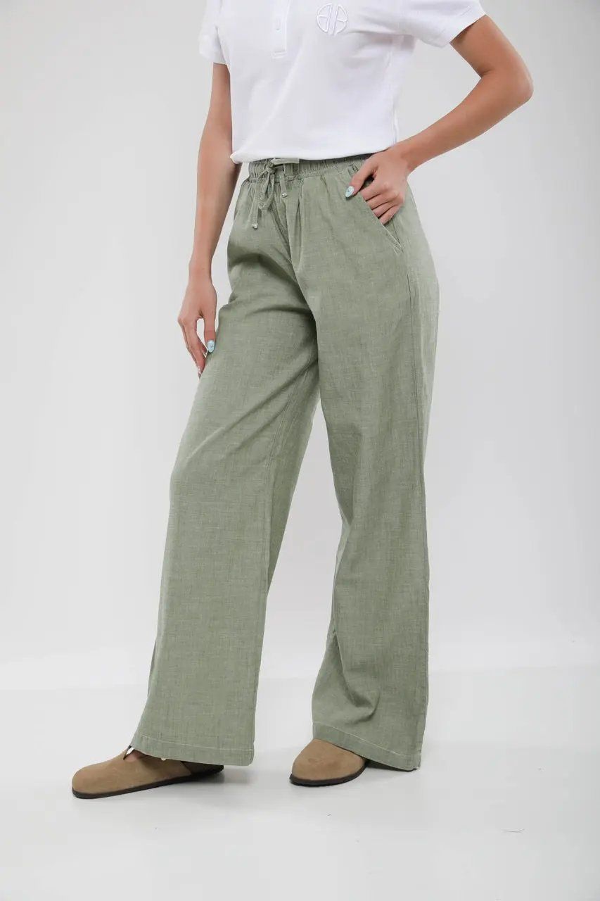 Moudda Billiorich - Pantalon Large Femme en Lin Mélangé - Tunisie 2