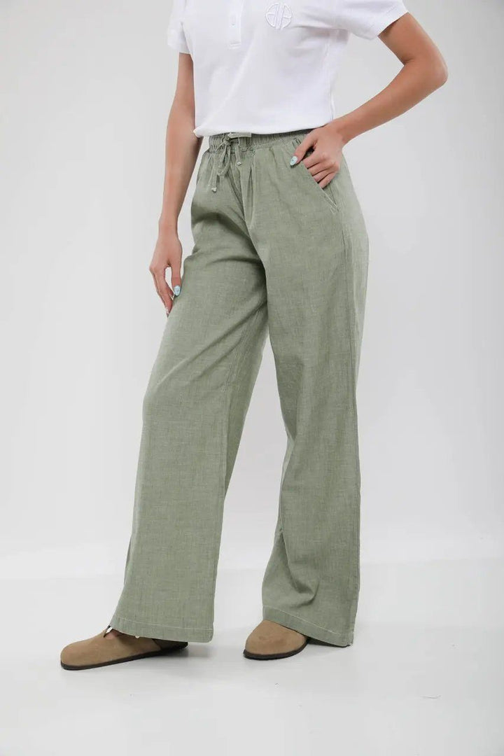 Moudda Billiorich - Pantalon Large Femme en Lin Mélangé - Tunisie 2