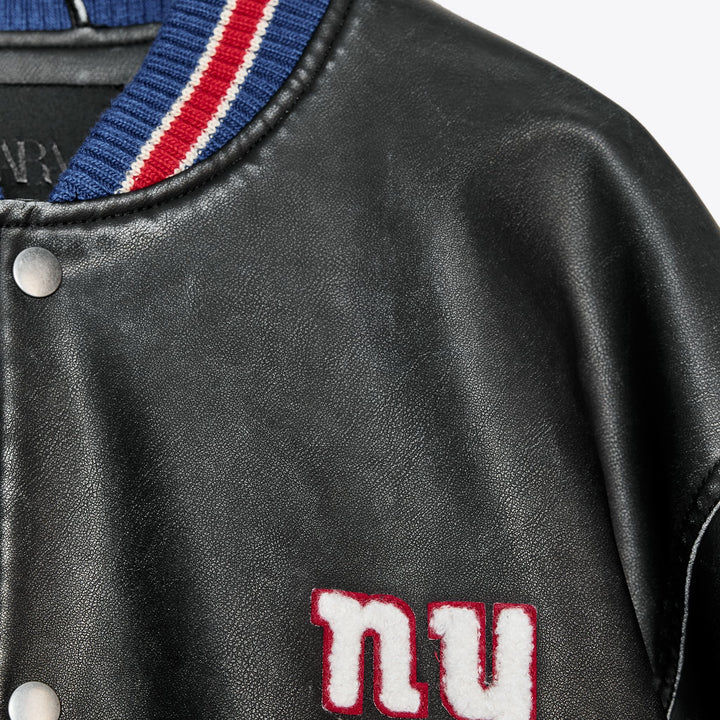 Moudda ZARA - Veste PU Oversize - Patchs & NFL - Tunisie 3