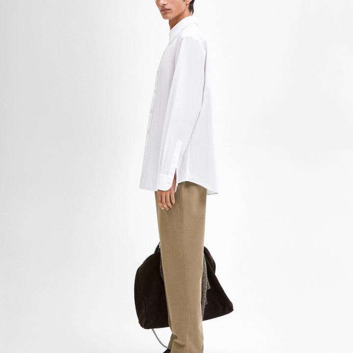 Moudda Massimo Dutti - Pantalon sergé brossé détail taille coupe fuselée - Tunisie 3