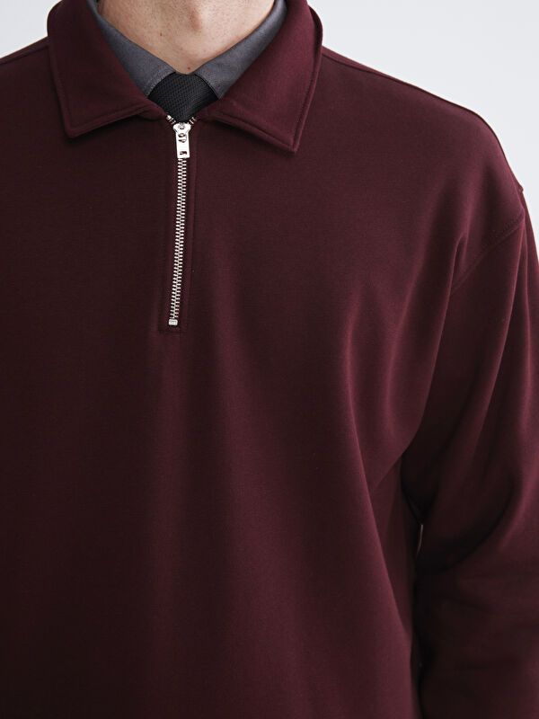 Moudda LC Waikiki - Sweatshirt en jersey Homme Bordeaux foncés - Tunisie 3