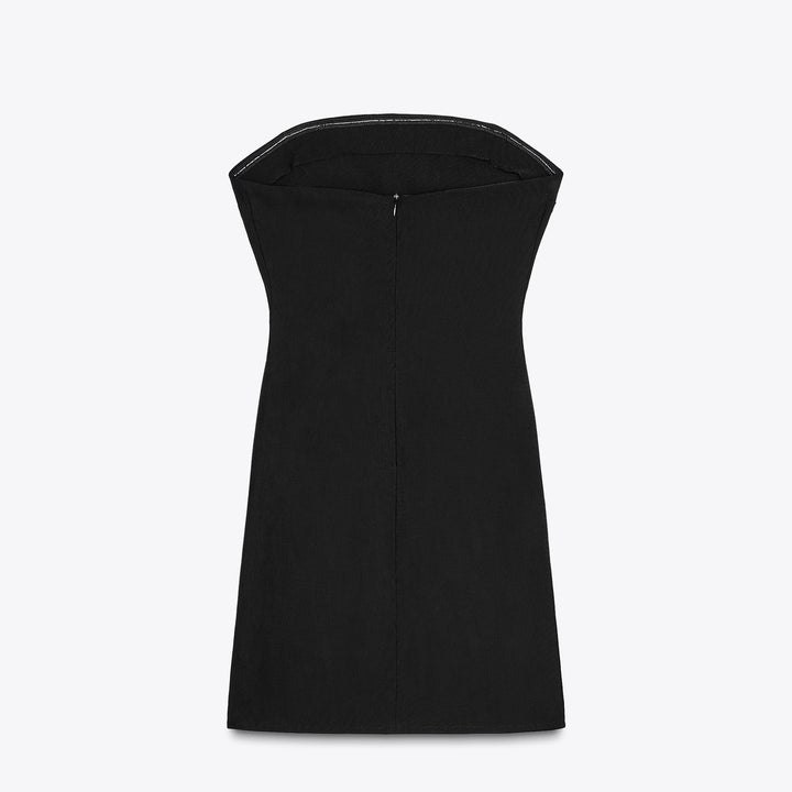 Moudda ZARA - Robe Mini Bengaline - Nœuds & Off-Shoulder - Tunisie 2