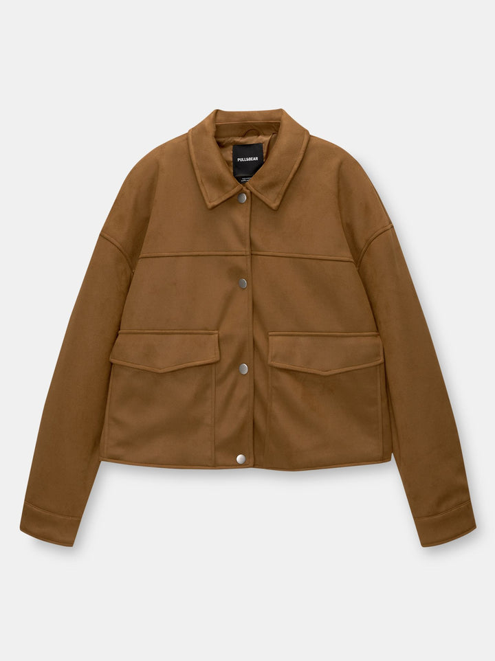 Moudda PULL & BEAR - Veste Suede Poches Plastron - Tunisie 3
