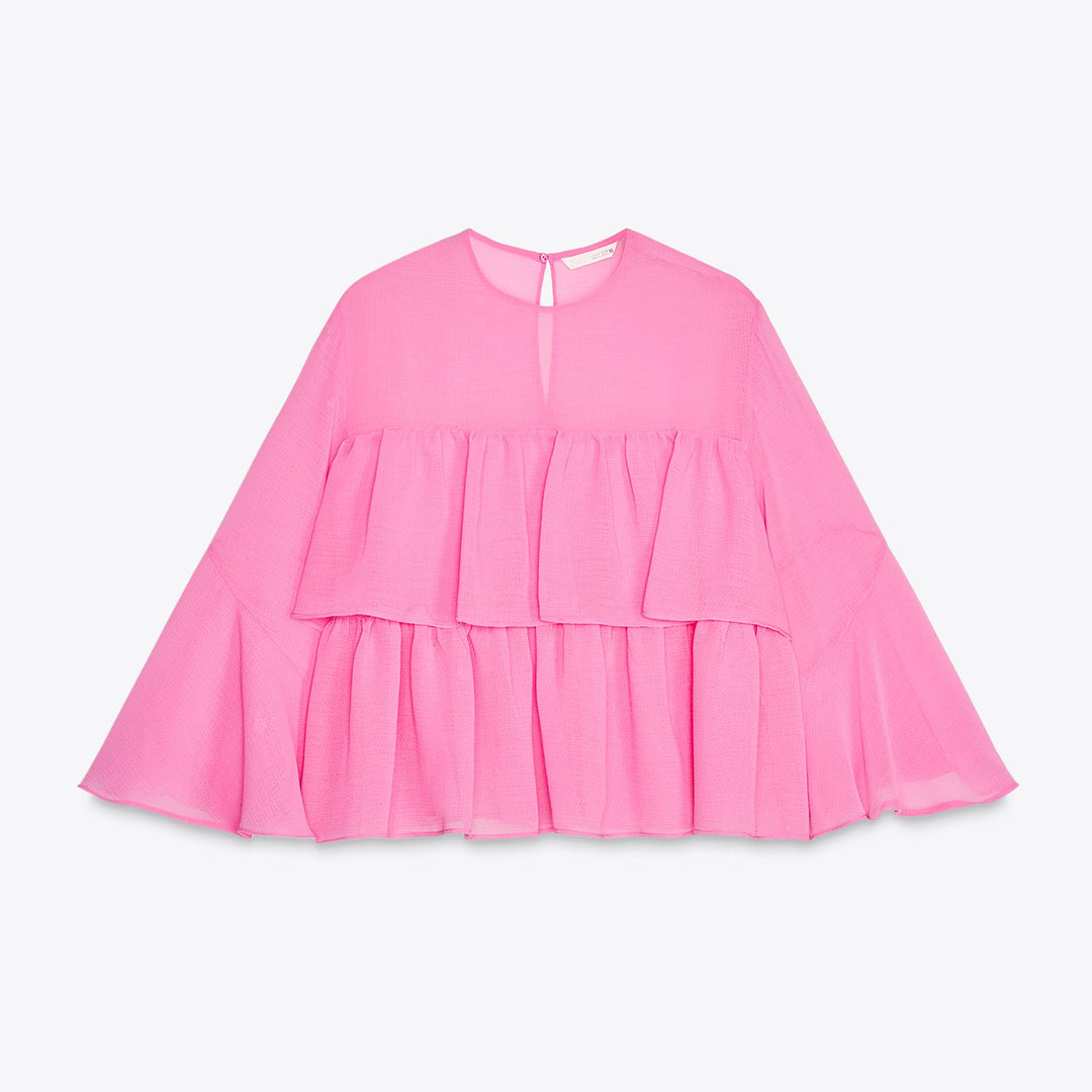 Moudda ZARA - Blouse - Volants & Col Caja - Tunisie 1