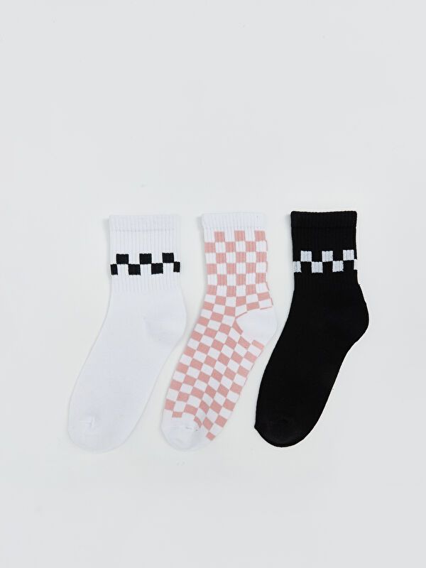 Moudda LC Waikiki - Chaussettes courtes Femme Ecru - Tunisie 1