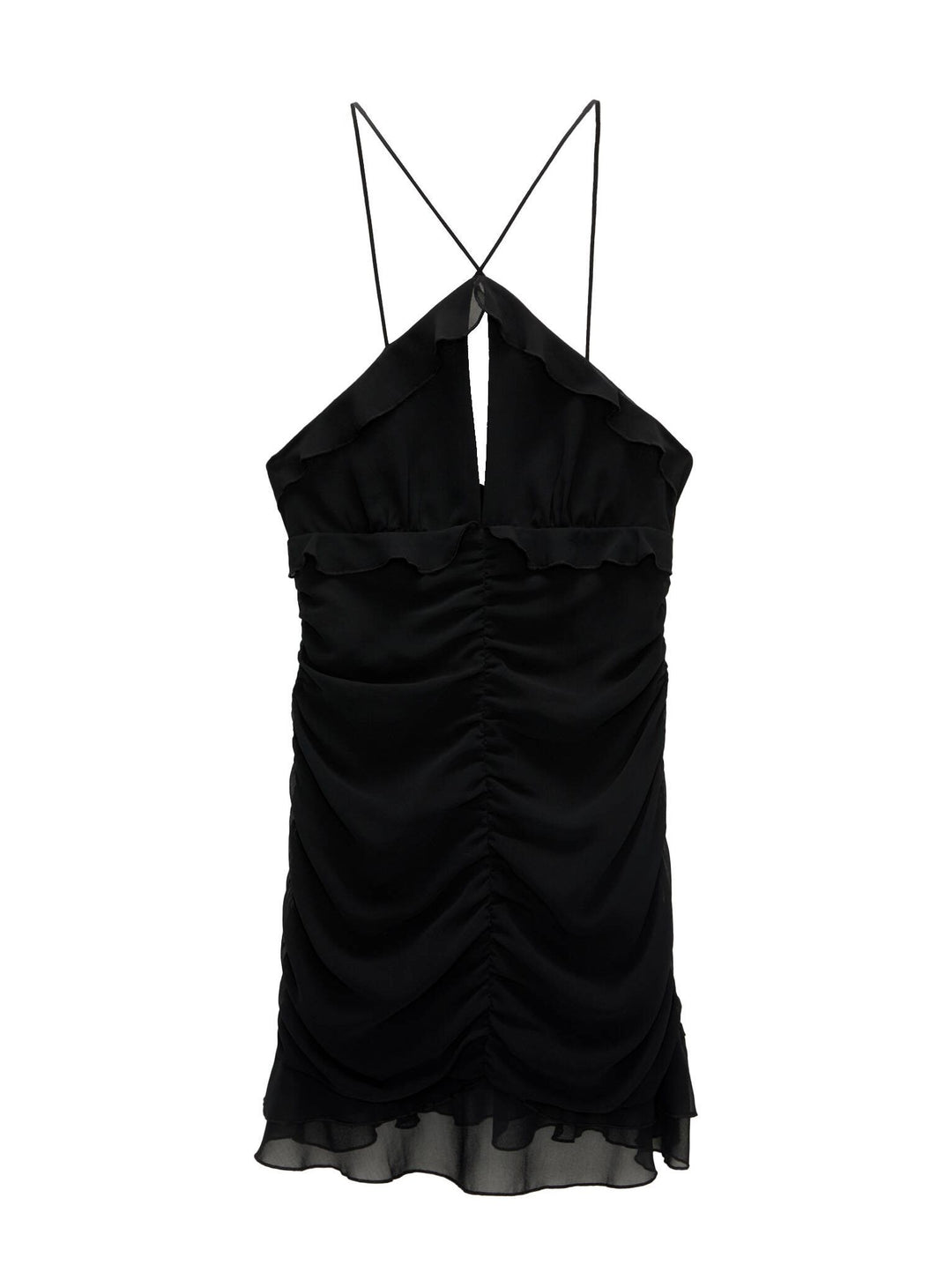 Moudda PULL & BEAR - Robe Halter Volants Nuit - Tunisie 6
