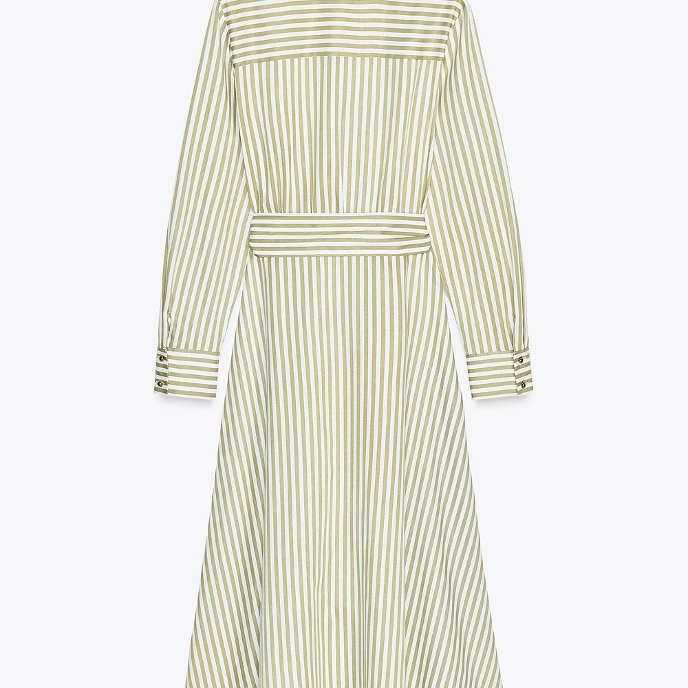 Moudda ZARA - Robe Midi Chemisier - Jupe Plissée & Ceinture - Tunisie 2