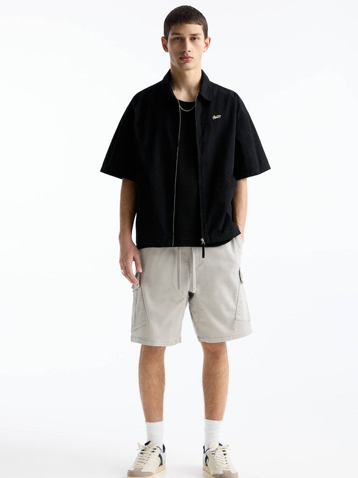 Moudda PULL & BEAR - Bermuda Cargo Devant Poche Soft Knit Basique - Tunisie 8