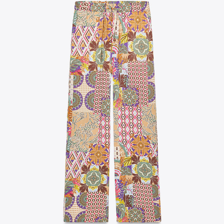 Moudda ZARA - Pantalon Fluide Wide Leg - Patchwork - Tunisie 1