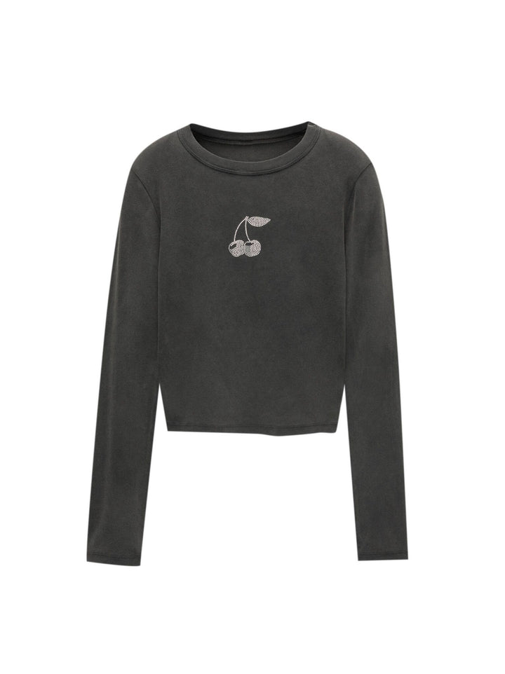 Moudda PULL & BEAR - T-Shirt Pacific - Strass & Cerises - Tunisie 1