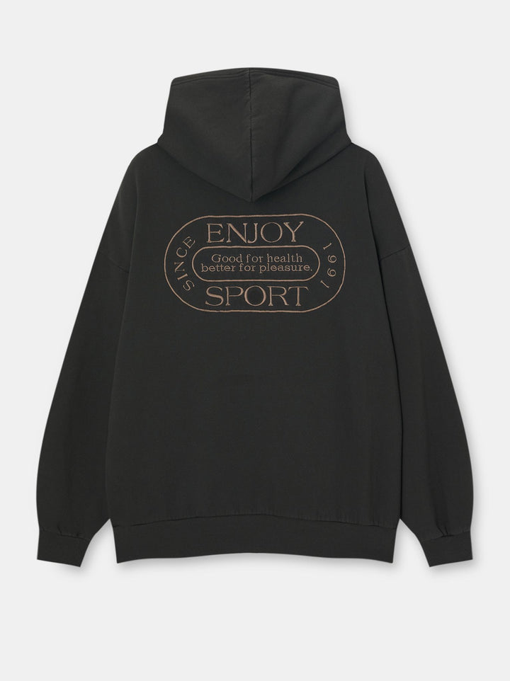 Moudda PULL & BEAR - Sweat à Capuche Sport Teinture Garment Brodé - Tunisie 1