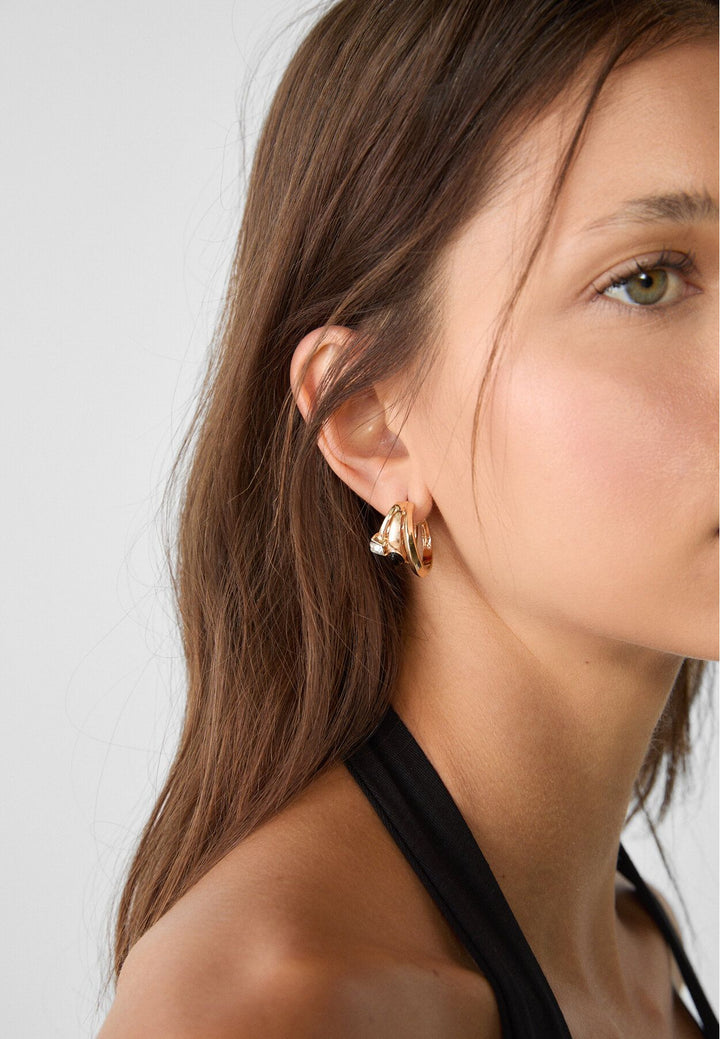 Moudda STRADIVARIUS - Boucle d'Oreille Triple Strass - Tunisie 3