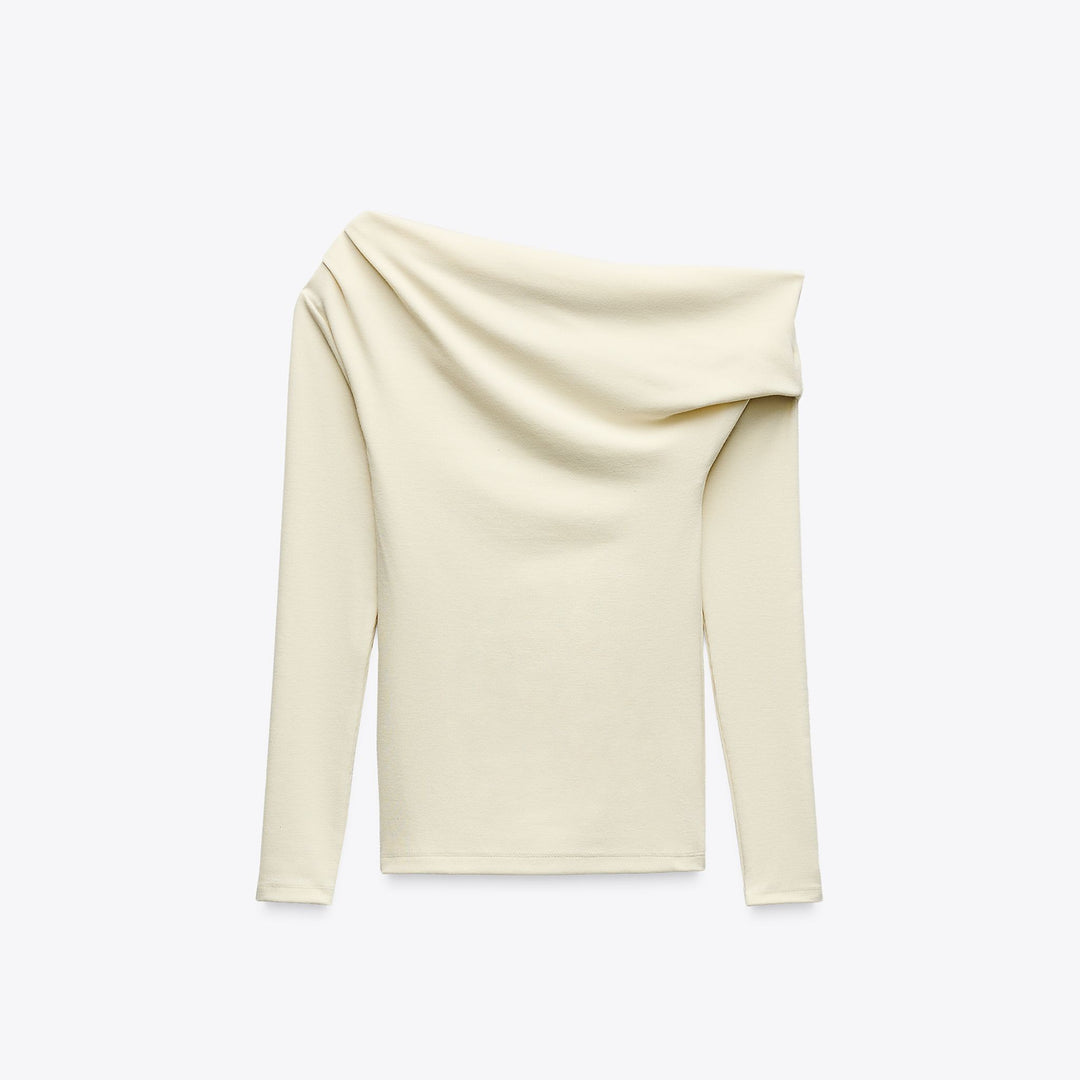 Moudda ZARA - T-Shirt Asymétrique - Soft Interlock - Tunisie 1