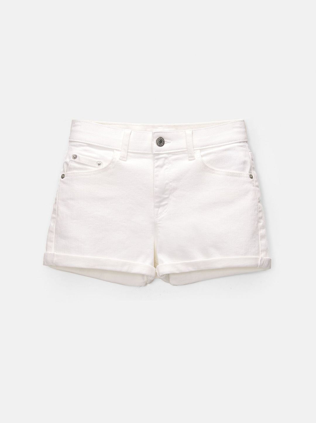 Moudda PULL & BEAR - Short Élastique Taille Moyenne Blanc - Tunisie 3