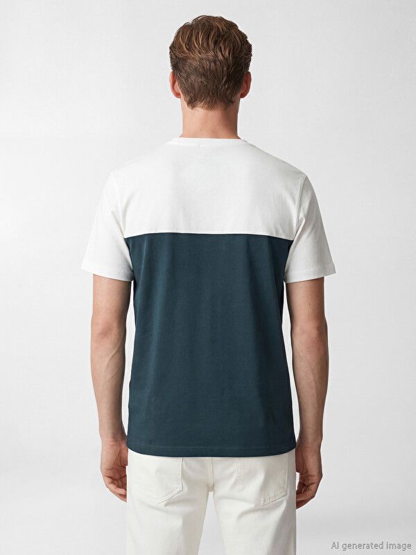 Moudda LC Waikiki - T-shirt imprimé manches courtes en jersey pour Homme couleur Écru - Tunisie 4