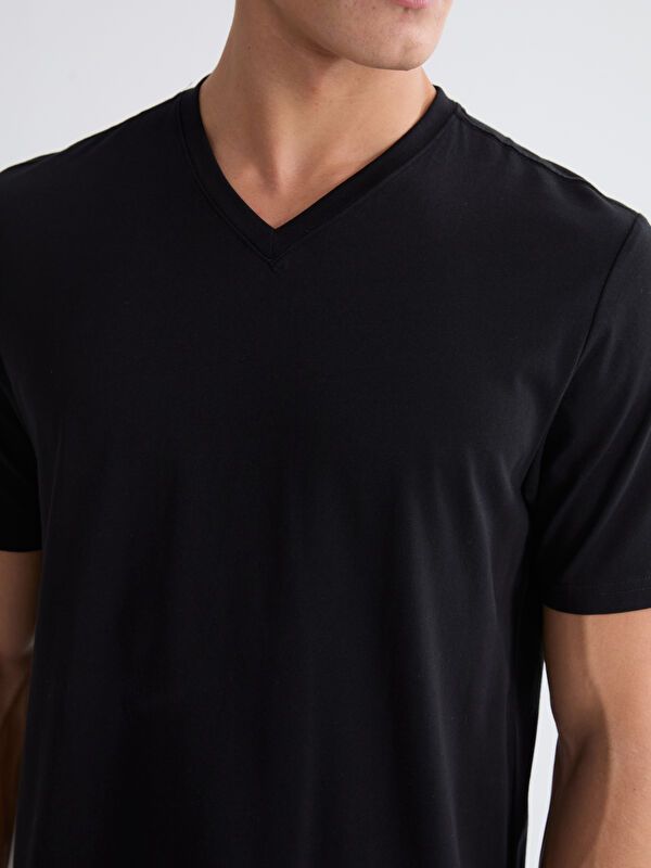 Moudda LC Waikiki - T-shirt col V manches courtes en jersey pour Homme - Tunisie 3