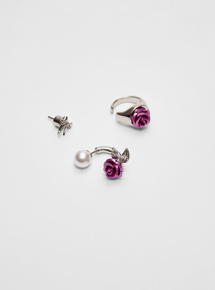 Moudda STRADIVARIUS - Lot de 3 Boucles d'Oreilles Rodeo Bloom - Tunisie 3