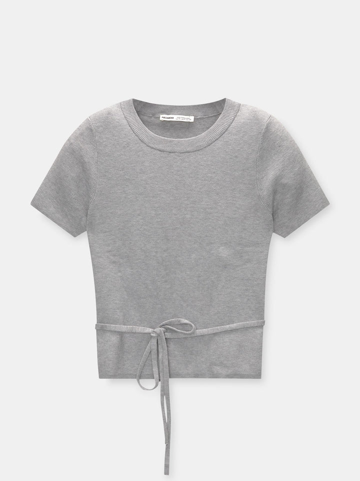 Moudda PULL & BEAR - Pull Manches Courtes Ceinture - Tunisie 3
