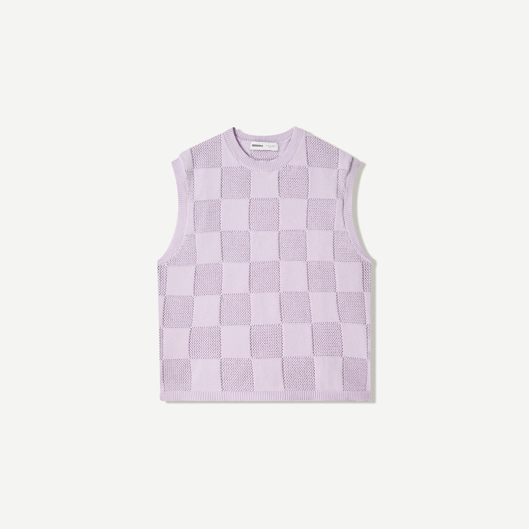 Moudda BERSHKA - Gilet Boxy - Pastel - Tunisie 1