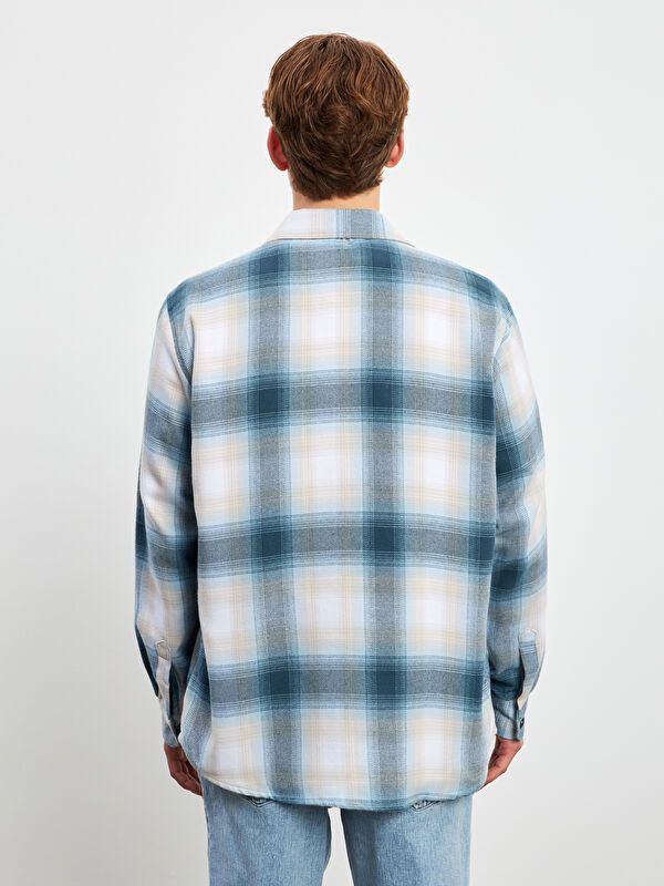 Moudda LC Waikiki - Chemise tissée manches longues Homme A carreaux noirs 1 - Tunisie 4