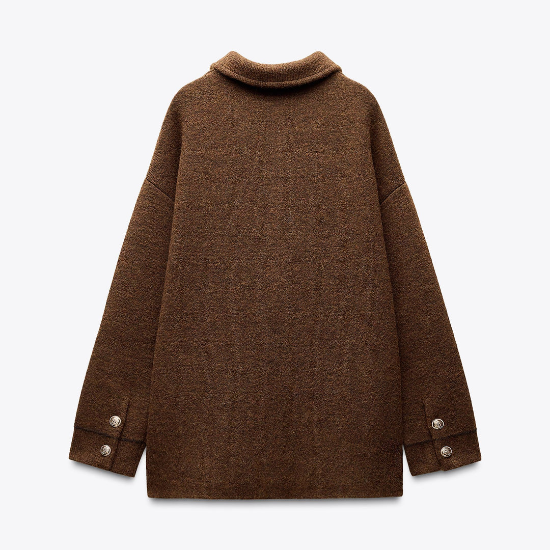 Moudda ZARA - Veste - Poches, Vifs, Bouton Doré & Double Couche Maille - Tunisie 2