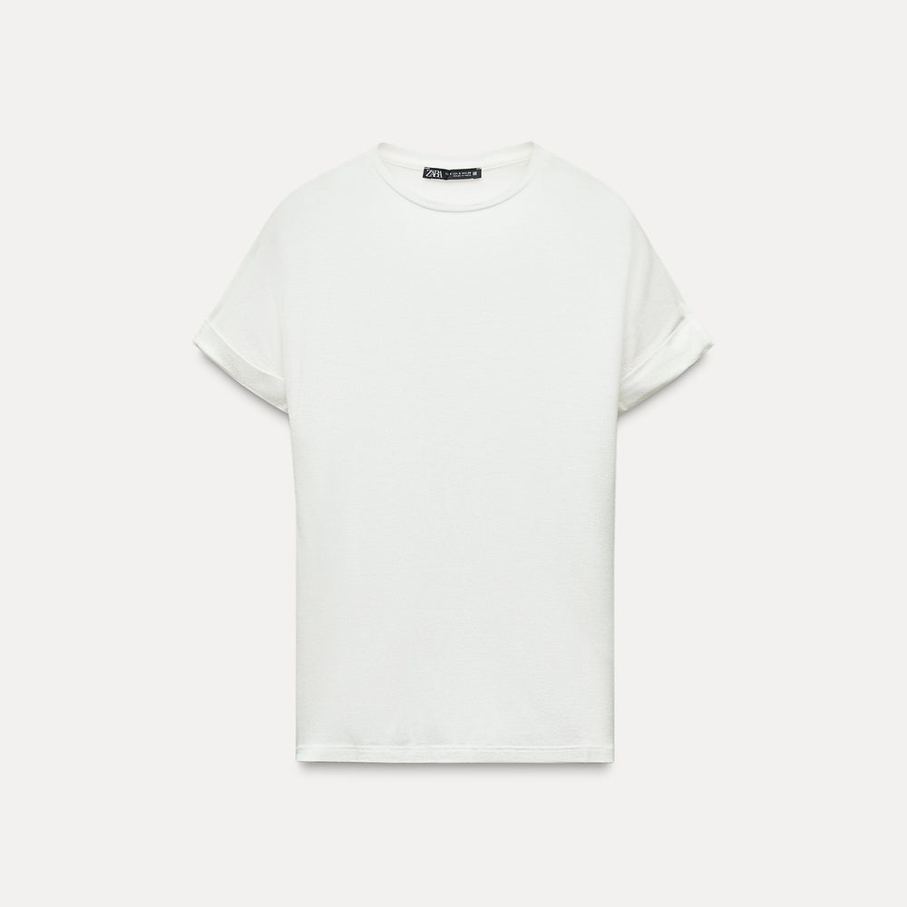 Moudda ZARA - T-shirt lyocell/viscose/laine/élasthanne, tissu tourné - Tunisie 2