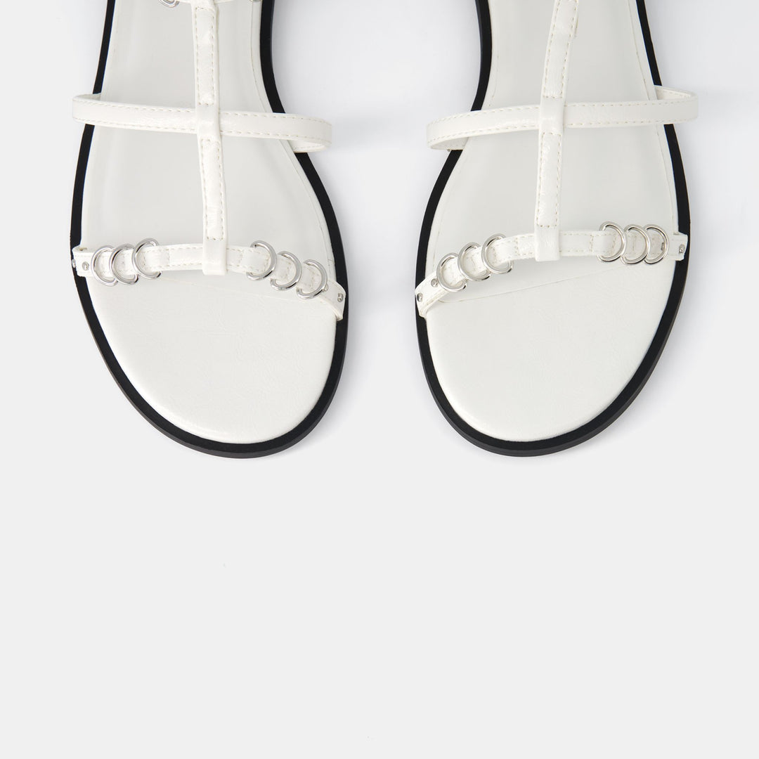 Moudda BERSHKA - Sandales plates avec détail - Tunisie 2