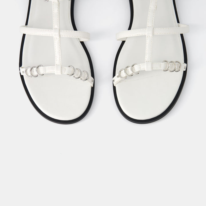 Moudda BERSHKA - Sandales plates avec détail - Tunisie 2