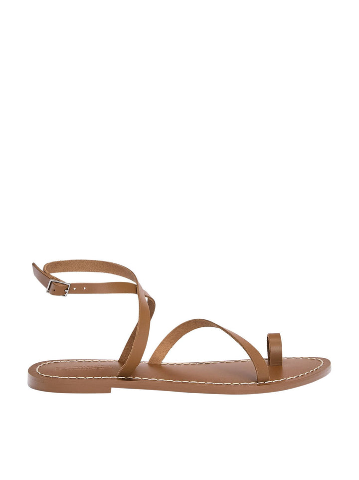Moudda PULL & BEAR - Sandales Plates en Cuir - Tunisie 5