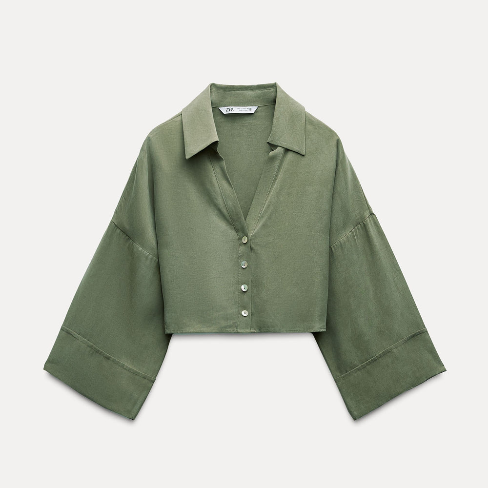 Moudda ZARA - Chemise manches japonaises cupro coordonnée - Tunisie 2
