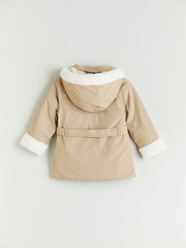 Moudda LC Waikiki - Manteau synthétique léger Fille Beige foncé - Tunisie 2