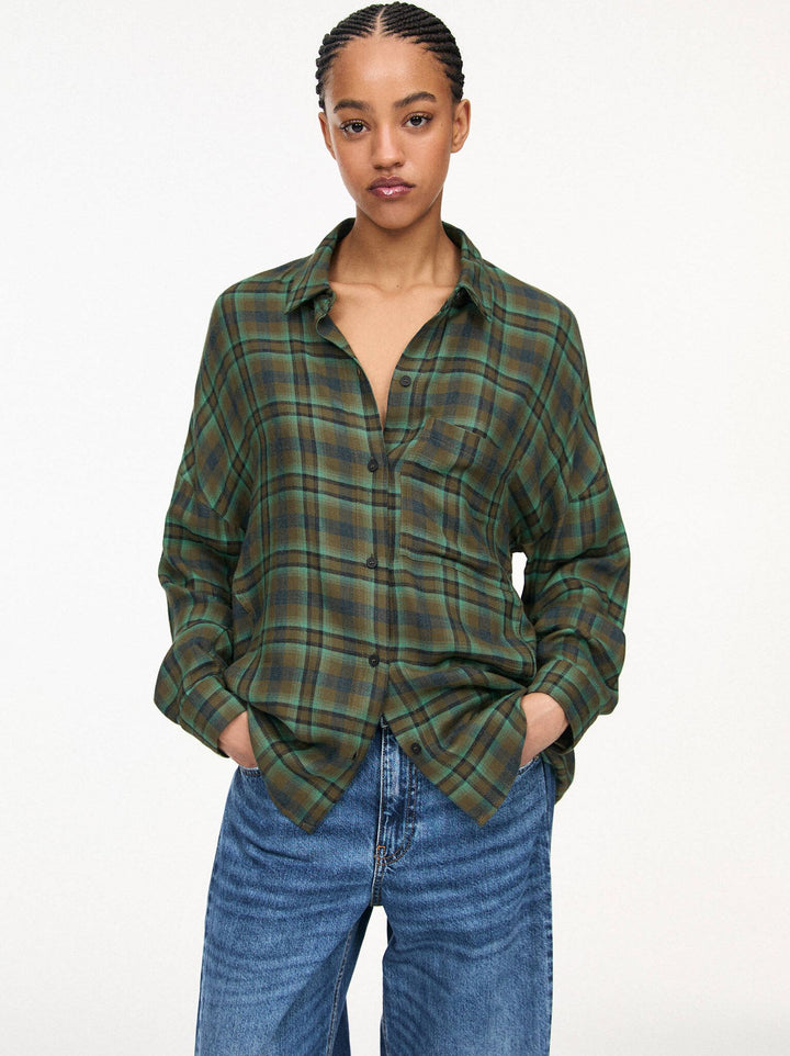 Moudda PULL & BEAR - Chemise Fluide Oversize - Carreaux - Tunisie 2