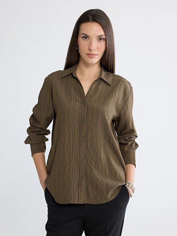 Moudda LC Waikiki - Chemise manches longues en tissu pour Femme - Tunisie 1