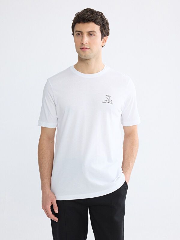 Moudda LC Waikiki - T-shirt imprimé manches courtes en jersey pour Homme - Tunisie 1