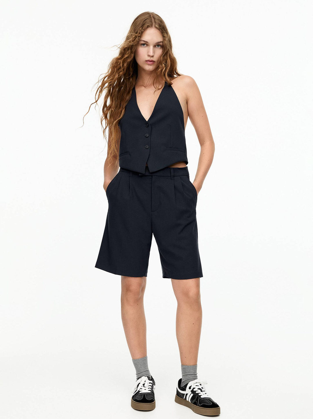 Moudda PULL & BEAR - Bermuda Longue Double Pince Collection Marino - Tunisie 8