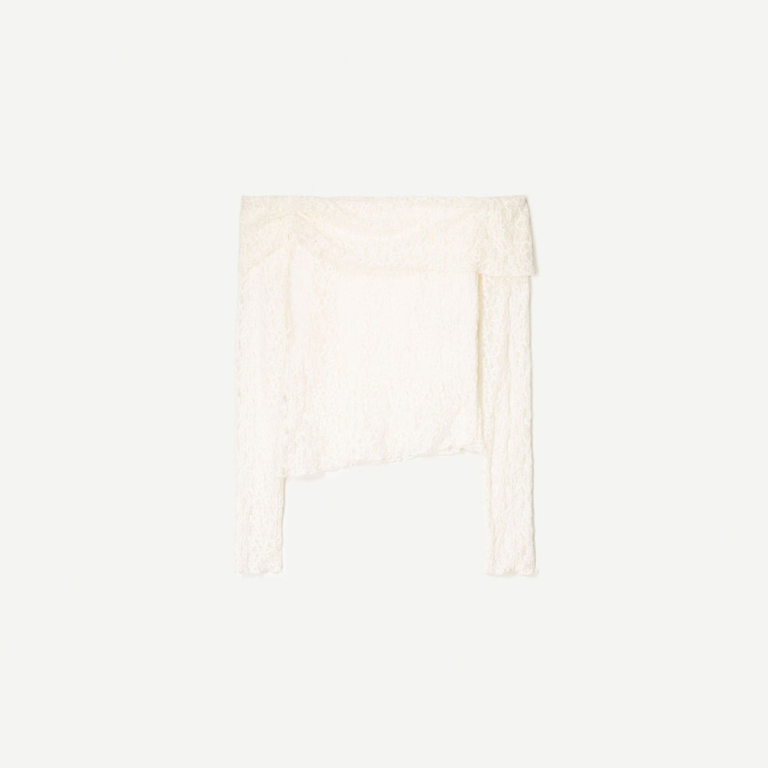 Moudda BERSHKA - T-Shirt Bandeau - Fronce Dentelle - Tunisie 1