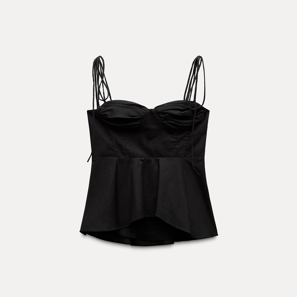 Moudda ZARA - Top bustier volants coton voile - Tunisie 2