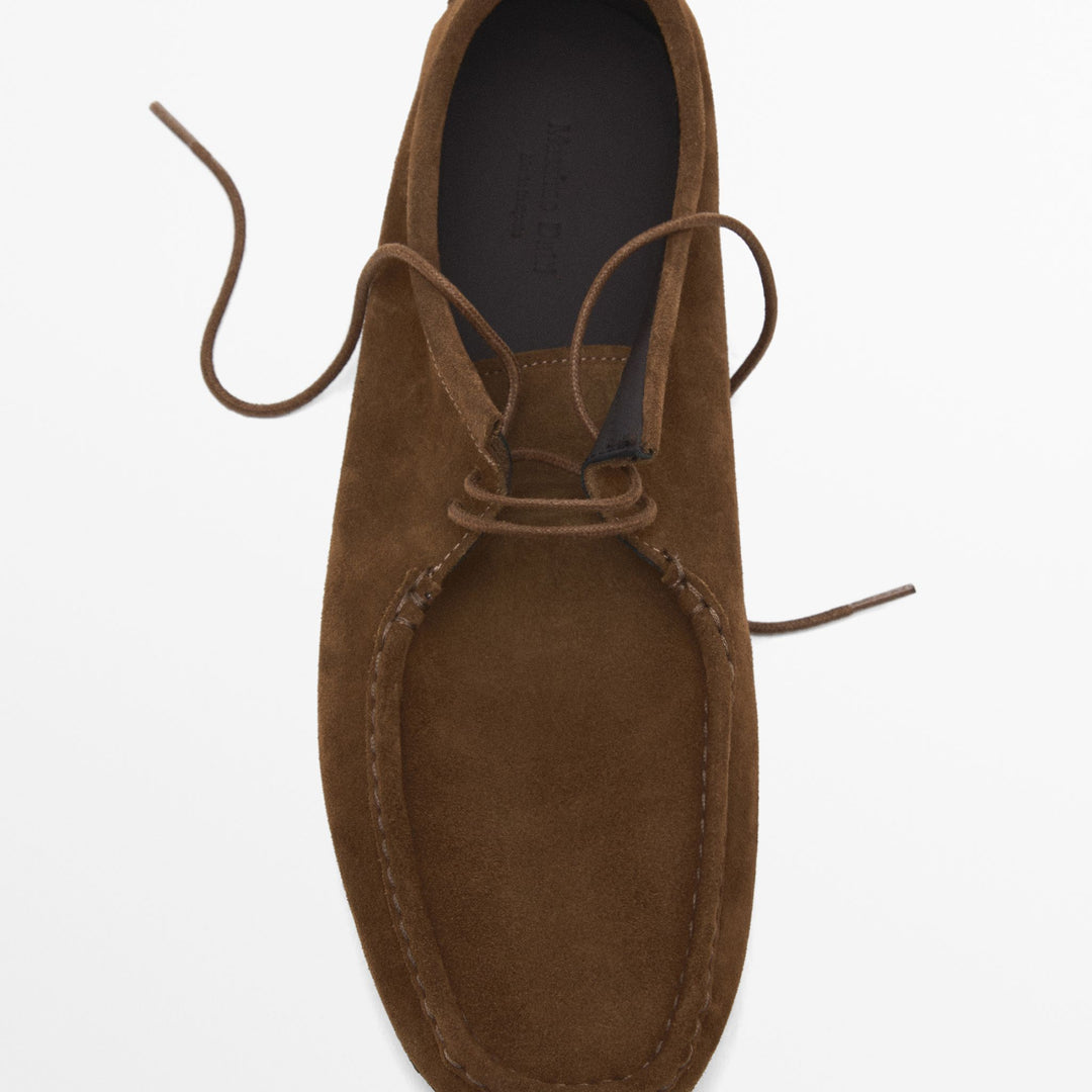 Moudda Massimo Dutti - Chaussure bordeaux doux daim - Tunisie 5