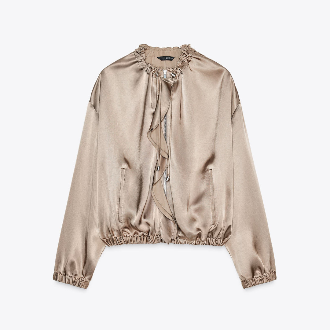 Moudda ZARA - Veste Satin - Détails Fronces - Tunisie 1